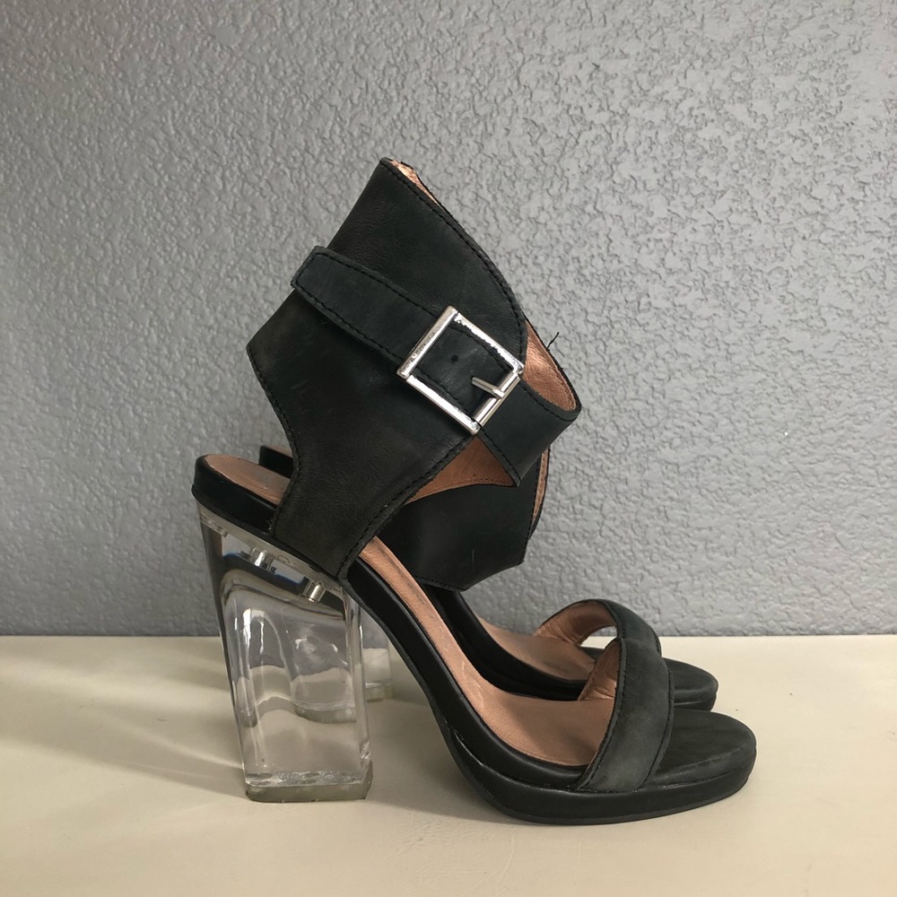 Jeffrey Campbell Peep Toe Clear Heels